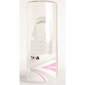 Гелевая прозрачная насадка с 2 отростками - 13 см. - Toyfa Basic - в Сергиевом Посаде купить с доставкой