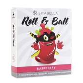 Стимулирующий презерватив-насадка Roll   Ball Raspberry - Sitabella - купить с доставкой в Сергиевом Посаде
