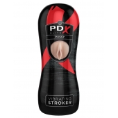 Мастурбатор-вагина Vibrating Pussy Stroker с вибрацией - Pipedream - в Сергиевом Посаде купить с доставкой