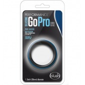 Черно-синее эрекционное кольцо Silicone Go Pro Cock Ring - Blush Novelties - в Сергиевом Посаде купить с доставкой