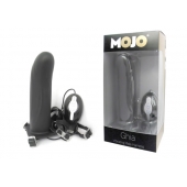 Черный страпон с вибратором Mojo Ghia - Seven Creations - купить с доставкой в Сергиевом Посаде