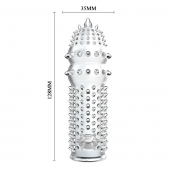 Закрытая прозрачная насадка Crystal sleeve - 14,2 см. - Erowoman-Eroman - в Сергиевом Посаде купить с доставкой