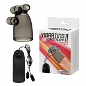 Дымчатая насадка-мастурбатор с вибрацией Vibrating Crystal Cap II - Baile - в Сергиевом Посаде купить с доставкой
