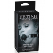 Черный кляп с дырочками Breathable Ball Gag - Pipedream - купить с доставкой в Сергиевом Посаде