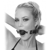 Черный кляп с дырочками Breathable Ball Gag - Pipedream - купить с доставкой в Сергиевом Посаде
