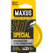 Презервативы с точками и рёбрами в железном кейсе MAXUS Special - 3 шт. - Maxus - купить с доставкой в Сергиевом Посаде