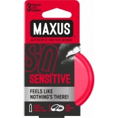 Ультратонкие презервативы в железном кейсе MAXUS Sensitive - 3 шт. - Maxus - купить с доставкой в Сергиевом Посаде