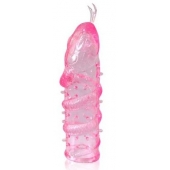 Закрытая рельефная насадка Crystal sleeve snakes в виде змеи с усиками - 14 см. - Erowoman-Eroman - в Сергиевом Посаде купить с доставкой