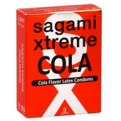 Ароматизированные презервативы Sagami Xtreme COLA - 3 шт. - Sagami - купить с доставкой в Сергиевом Посаде