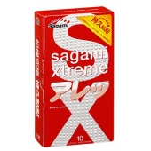 Утолщенные презервативы Sagami Xtreme Feel Long с точками - 10 шт. - Sagami - купить с доставкой в Сергиевом Посаде