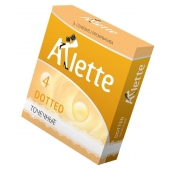 Презервативы Arlette Dotted с точечной текстурой - 3 шт. - Arlette - купить с доставкой в Сергиевом Посаде