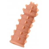 Телесная реалистичная насадка KOKOS Extreme Sleeve 04 с дополнительной стимуляцией - 12,7 см. - KOKOS - в Сергиевом Посаде купить с доставкой