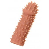 Телесная реалистичная насадка KOKOS Extreme Sleeve 07 с дополнительной стимуляцией - 12,7 см. - KOKOS - в Сергиевом Посаде купить с доставкой