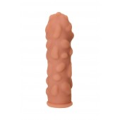 Телесная реалистичная насадка KOKOS Extreme Sleeve 11 с дополнительной стимуляцией - 12,7 см. - KOKOS - в Сергиевом Посаде купить с доставкой