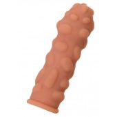 Телесная реалистичная насадка KOKOS Extreme Sleeve 11 с дополнительной стимуляцией - 12,7 см. - KOKOS - в Сергиевом Посаде купить с доставкой