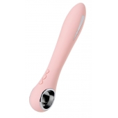 Розовый силиконовый вибратор с электростимуляцией GALVANI VIBE - 21 см. - ToyFa - купить с доставкой в Сергиевом Посаде