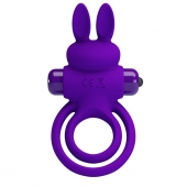 Фиолетовое эрекционное кольцо с вибростимуляцией клитора Vibrant Penis Ring III - Baile - в Сергиевом Посаде купить с доставкой