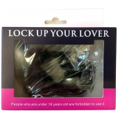 Черные меховые наручники Love с ключиками - Baile - купить с доставкой в Сергиевом Посаде