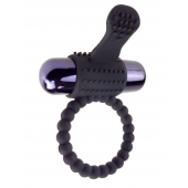 Черное эрекционное виброкольцо Vibrating Silicone Super Ring - Pipedream - в Сергиевом Посаде купить с доставкой