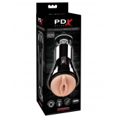 Телесный вибромастурбатор-вагина Cock Compressor Vibrating Stroker - Pipedream - в Сергиевом Посаде купить с доставкой