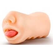 Телесный мастурбатор-ротик с язычком Oral Anne - Blush Novelties - в Сергиевом Посаде купить с доставкой