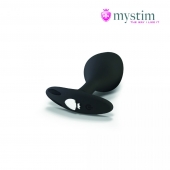 Черная пробка Mystim Rocking Vibe S с возможностью подключения к электростимулятору - 9,7 см. - MyStim - купить с доставкой в Сергиевом Посаде