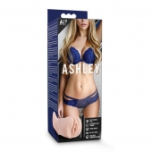 Телесный мастурбатор-вагина с вибропулей Ashley - Blush Novelties - в Сергиевом Посаде купить с доставкой
