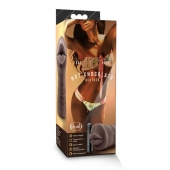 Коричневый мастурбатор-ротик Heather - Blush Novelties - в Сергиевом Посаде купить с доставкой