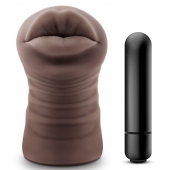 Коричневый мастурбатор-ротик Renee - Blush Novelties - в Сергиевом Посаде купить с доставкой