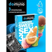 Презервативы для орального секса DOMINO Sweet Sex с ароматом мороженого - 3 шт. - Domino - купить с доставкой в Сергиевом Посаде
