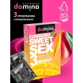 Презервативы для орального секса DOMINO Sweet Sex с ароматом манго - 3 шт. - Domino - купить с доставкой в Сергиевом Посаде