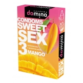 Презервативы для орального секса DOMINO Sweet Sex с ароматом манго - 3 шт. - Domino - купить с доставкой в Сергиевом Посаде