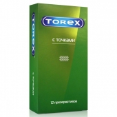 Текстурированные презервативы Torex  С точками  - 12 шт. - Torex - купить с доставкой в Сергиевом Посаде