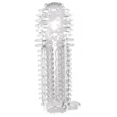 Закрытая прозрачная насадка на пенис с шипиками Nubby Sleeve - 14,5 см. - Chisa - в Сергиевом Посаде купить с доставкой