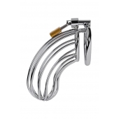 Серебристый пояс верности TOYFA на замочке - ToyFa - купить с доставкой в Сергиевом Посаде