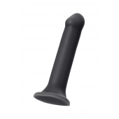 Черный фаллос на присоске Silicone Bendable Dildo XL - 20 см. - Strap-on-me - купить с доставкой в Сергиевом Посаде