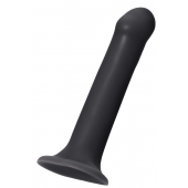 Черный фаллос на присоске Silicone Bendable Dildo XL - 20 см. - Strap-on-me - купить с доставкой в Сергиевом Посаде