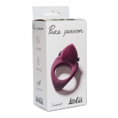 Бордовое эрекционное виброкольцо Pure Passion Sunset - Lola Games - в Сергиевом Посаде купить с доставкой