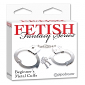 Металлические наручники Beginner s Metal Cuffs - Pipedream - купить с доставкой в Сергиевом Посаде