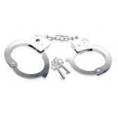 Металлические наручники Beginner s Metal Cuffs - Pipedream - купить с доставкой в Сергиевом Посаде