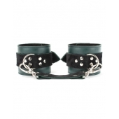 Изумрудные наручники Ladys Arsenal на карабинах - БДСМ Арсенал - купить с доставкой в Сергиевом Посаде