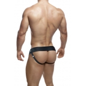 Черный мужской страпон DR. SKIN 6INCH HOLLOW STRAP ON - 16 см. - Blush Novelties - купить с доставкой в Сергиевом Посаде