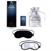 Набор из двух масок на глаза Soft Blindfold Twin Pack - Fifty Shades of Grey - купить с доставкой в Сергиевом Посаде