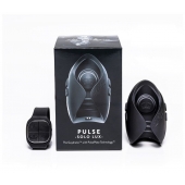 Темно-серый инновационный мужской осциллятор PULSE SOLO LUX с пультом ДУ - Hot Octopuss - в Сергиевом Посаде купить с доставкой