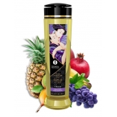 Массажное масло Libido Exotic Fruits с ароматом экзотических фруктов - 240 мл. - Shunga - купить с доставкой в Сергиевом Посаде