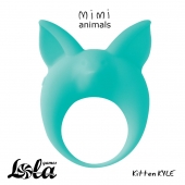 Зеленое эрекционное кольцо Kitten Kyle - Lola Games - в Сергиевом Посаде купить с доставкой