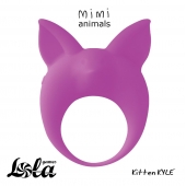 Фиолетовое эрекционное кольцо Kitten Kyle - Lola Games - в Сергиевом Посаде купить с доставкой