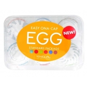 Набор из 6 мастурбаторов Tenga EGG Easy Beat с различным рельефом - Tenga - в Сергиевом Посаде купить с доставкой