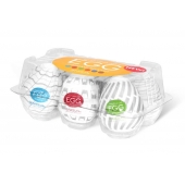 Набор из 6 мастурбаторов Tenga EGG Easy Beat с различным рельефом - Tenga - в Сергиевом Посаде купить с доставкой