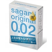 Ультратонкие презервативы Sagami Original 0.02 Extra Lub с увеличенным количеством смазки - 3 шт. - Sagami - купить с доставкой в Сергиевом Посаде